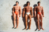 Big Jim Lot De 3 +équipements : 2 X 1971 Mattel Hog Kong-1 X Mattel