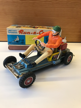 Vintage Années 1950 "Run-a-Panier" chauve-souris O Kart, T.N. Trademark, Nomura toy