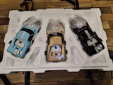 Exoto 1/18 Scale Die cast Ford GT40 Le Mans Set 1-2-3 de 1966