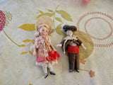 Deux Poupée Mignonnette Ancienne Porcelaine