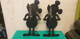 Paire De Mickey en Tole sérigraphiée DRGM Germany Années 30