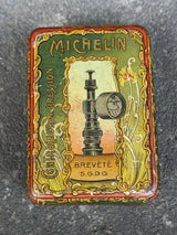 Ancienne Boîte Lithographiée Gonfleur Michelin Garage