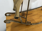 Ancien Cheval A Bascule En Bois Sculpte Et Fonte Epoque Xixeme Antique Horse