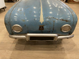 Ancienne Voiture À Pedale En Tole Couleur Bleu