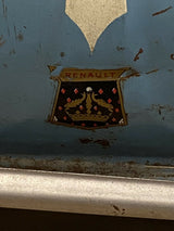 Ancienne Voiture À Pedale En Tole Couleur Bleu