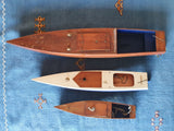 Lot Vintage De 3 Bateaux Racer De Bassin Kellner Années 1930