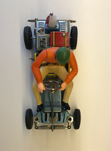 Vintage Années 1950 "Run-a-Panier" chauve-souris O Kart, T.N. Trademark, Nomura toy