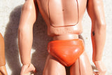 Big Jim Lot De 3 +équipements : 2 X 1971 Mattel Hog Kong-1 X Mattel
