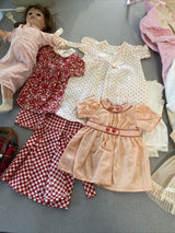 Ancienne Poupées Bambino Petit Frere De Bleuette Et Bleuette Avec Trousseau