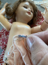 Ancienne Poupées Bambino Petit Frere De Bleuette Et Bleuette Avec Trousseau