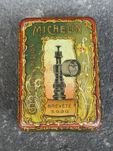 Ancienne Boîte Lithographiée Gonfleur Michelin Garage