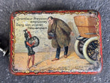 Ancienne Boîte Lithographiée Gonfleur Michelin Garage